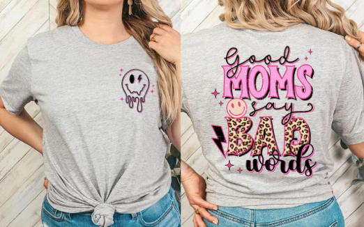 Good Moms say bad words / Pocket Smiley - WS