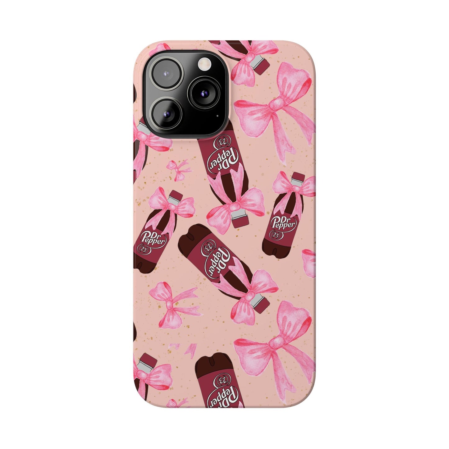 Phone Case - Bow Soda Pink Design