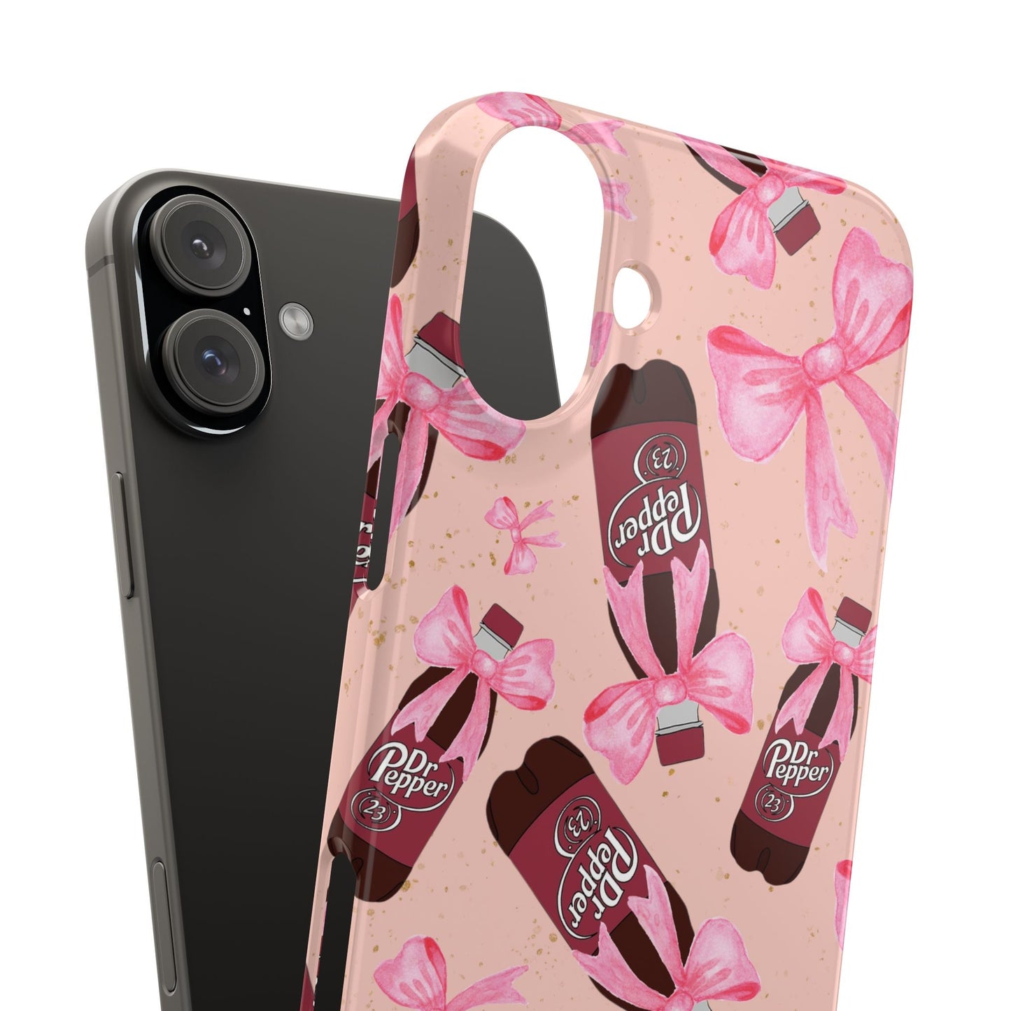 Phone Case - Bow Soda Pink Design