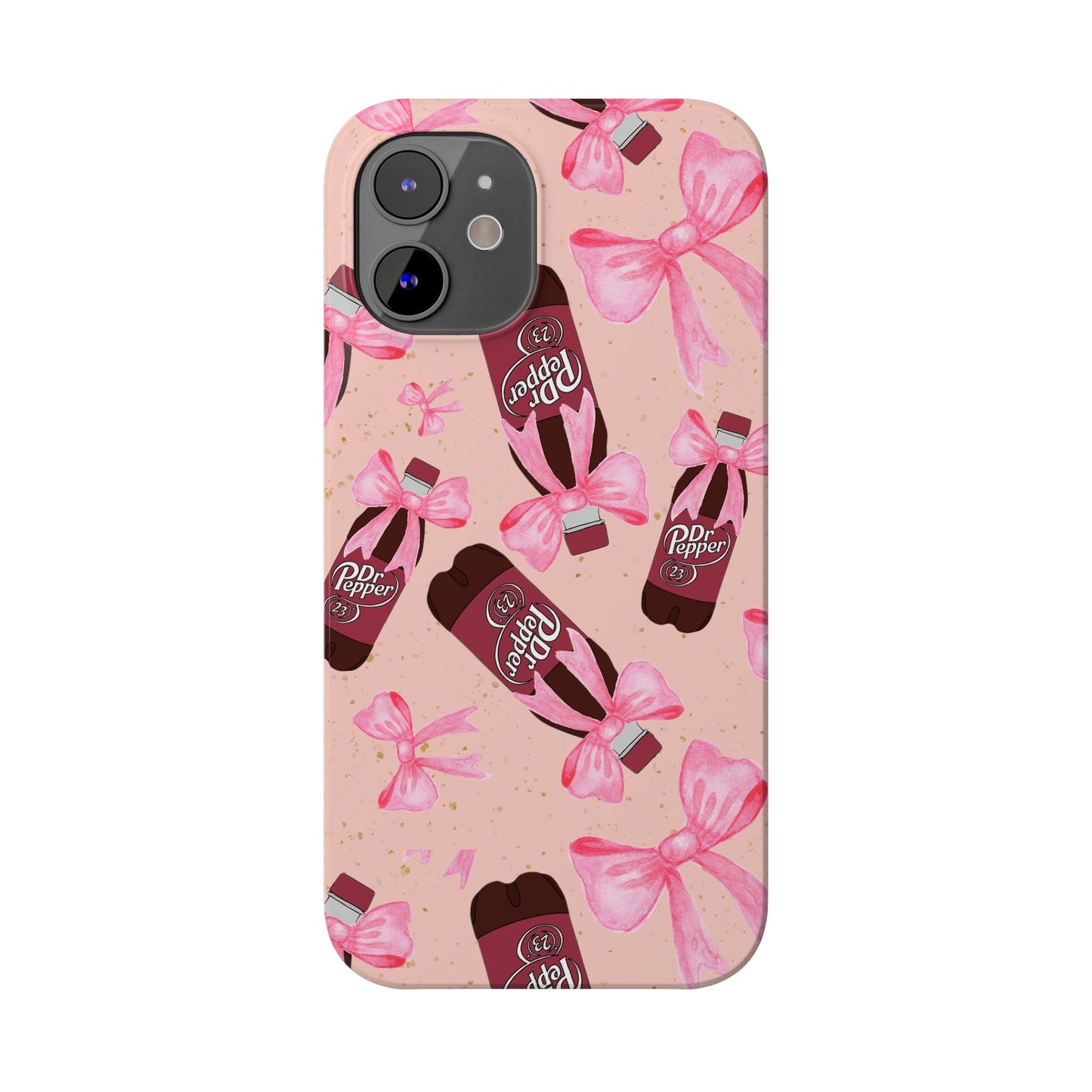 Phone Case - Bow Soda Pink Design