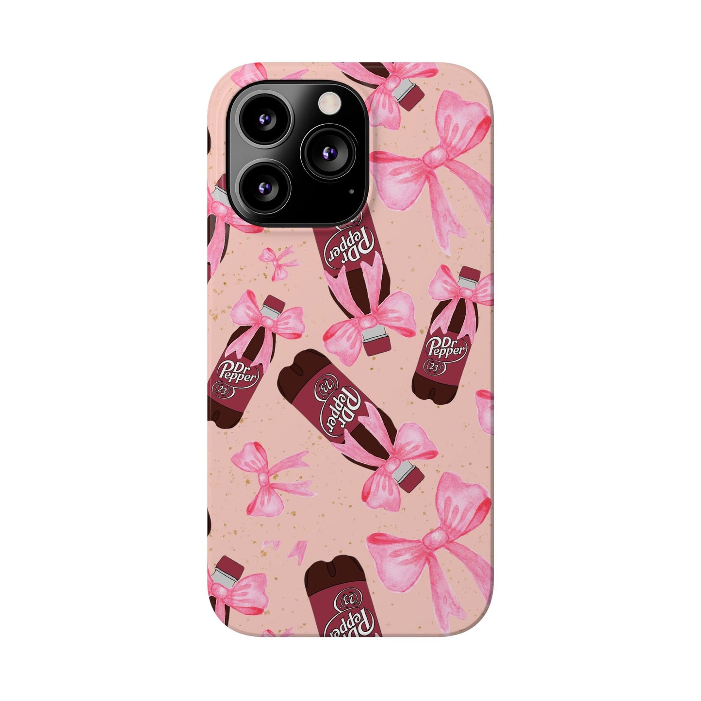 Phone Case - Bow Soda Pink Design