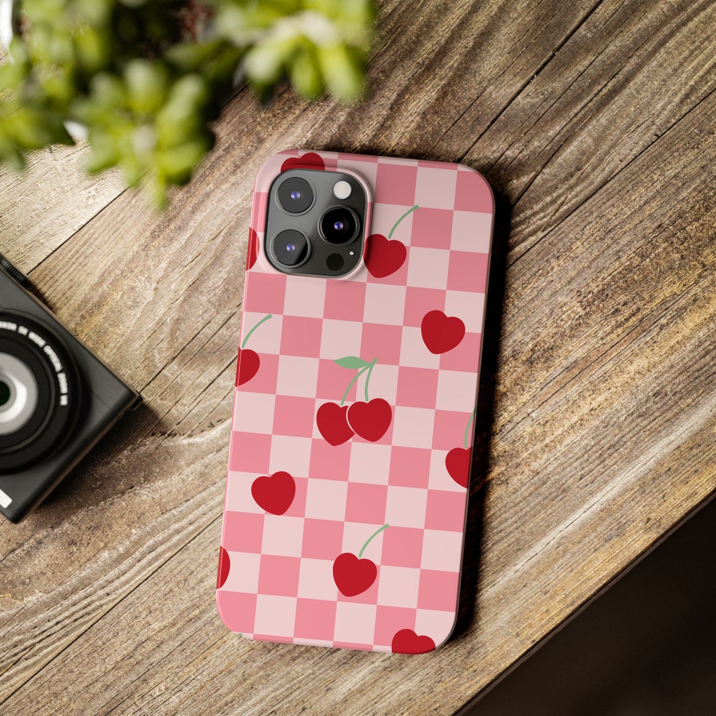 Cherry Checker Phone Case