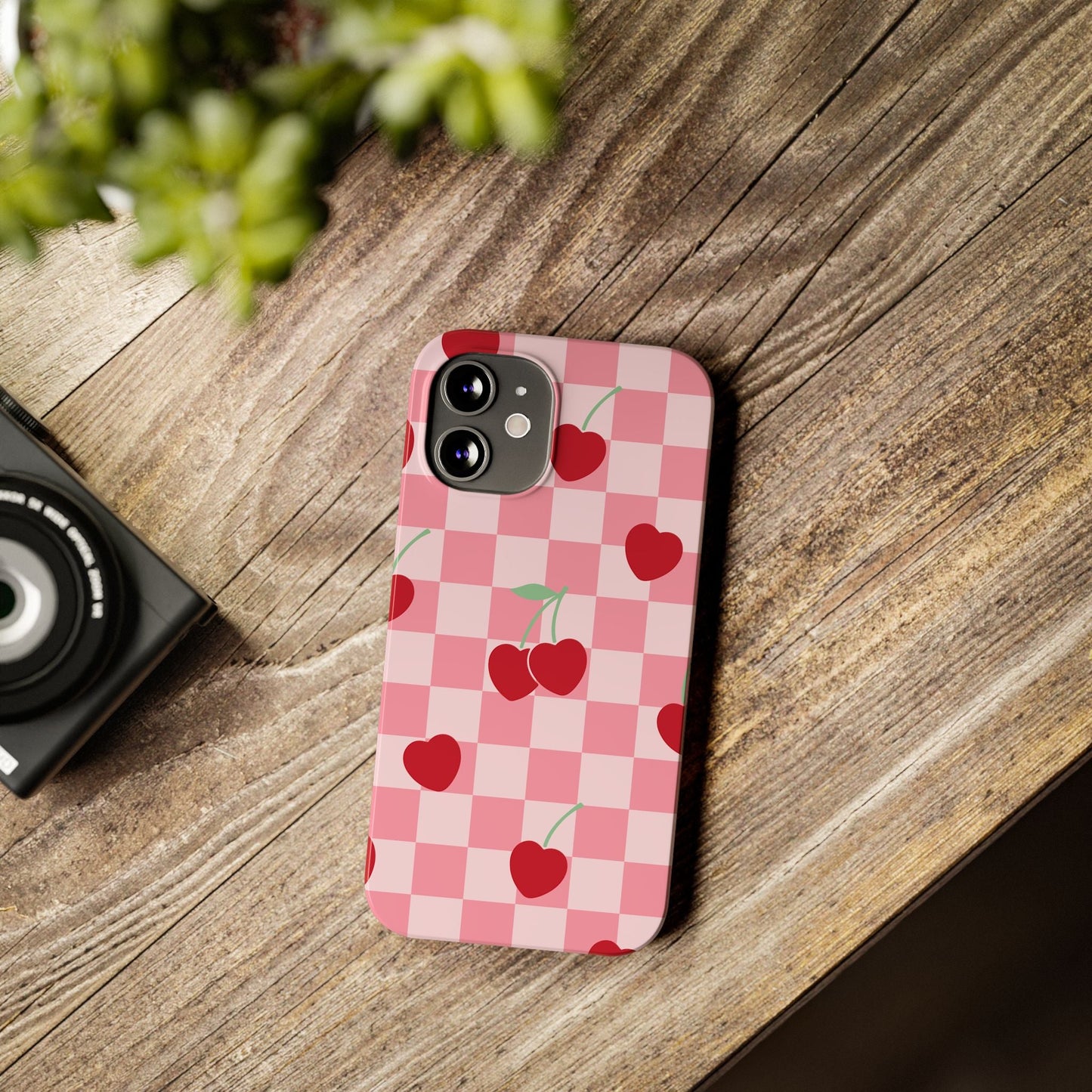 Cherry Checker Phone Case