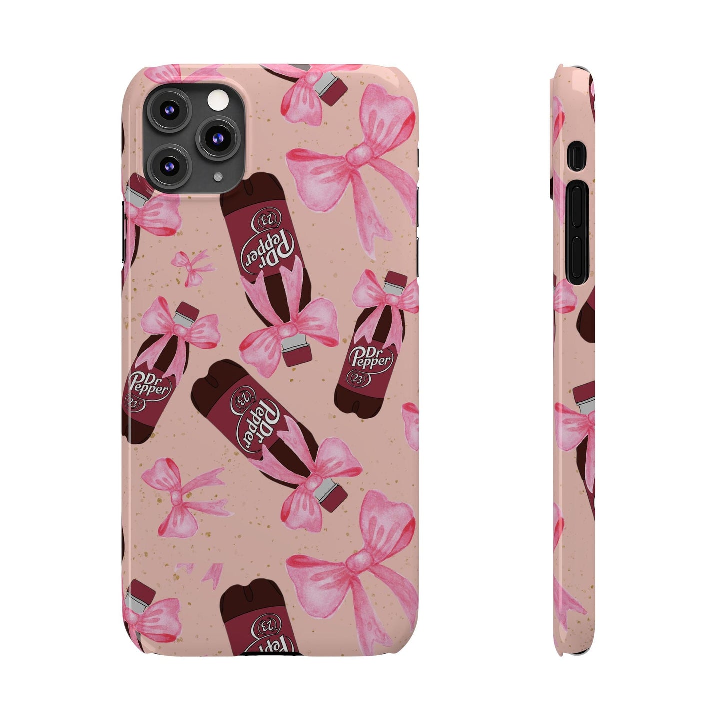 Phone Case - Bow Soda Pink Design