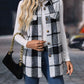 Plaid Button Up Vest Coat