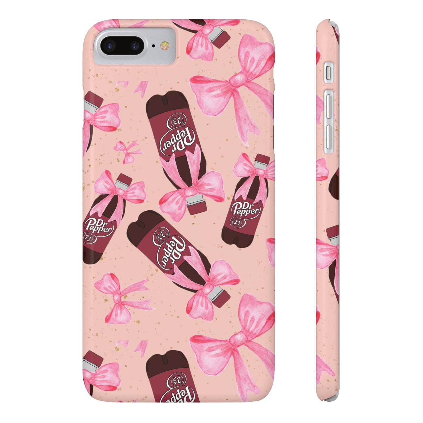 Phone Case - Bow Soda Pink Design