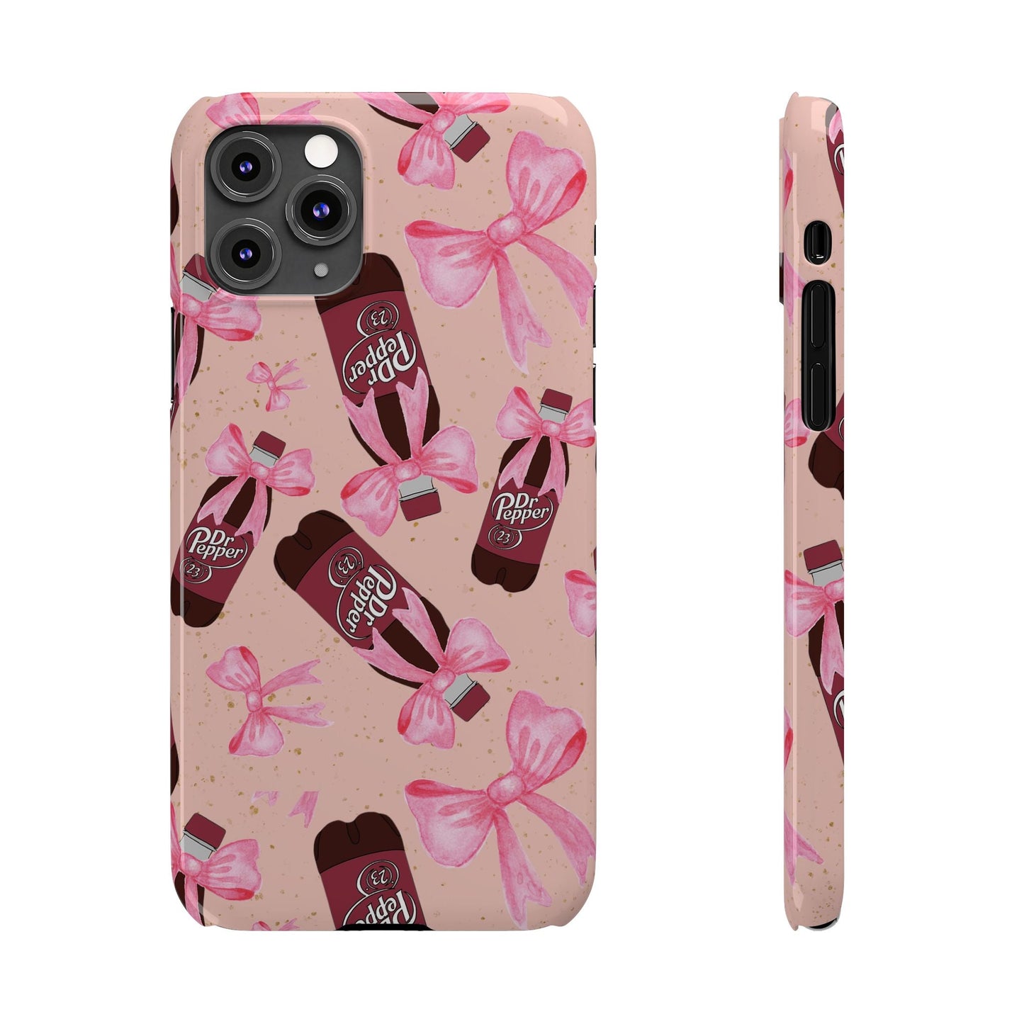 Phone Case - Bow Soda Pink Design