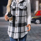 Plaid Button Up Vest Coat