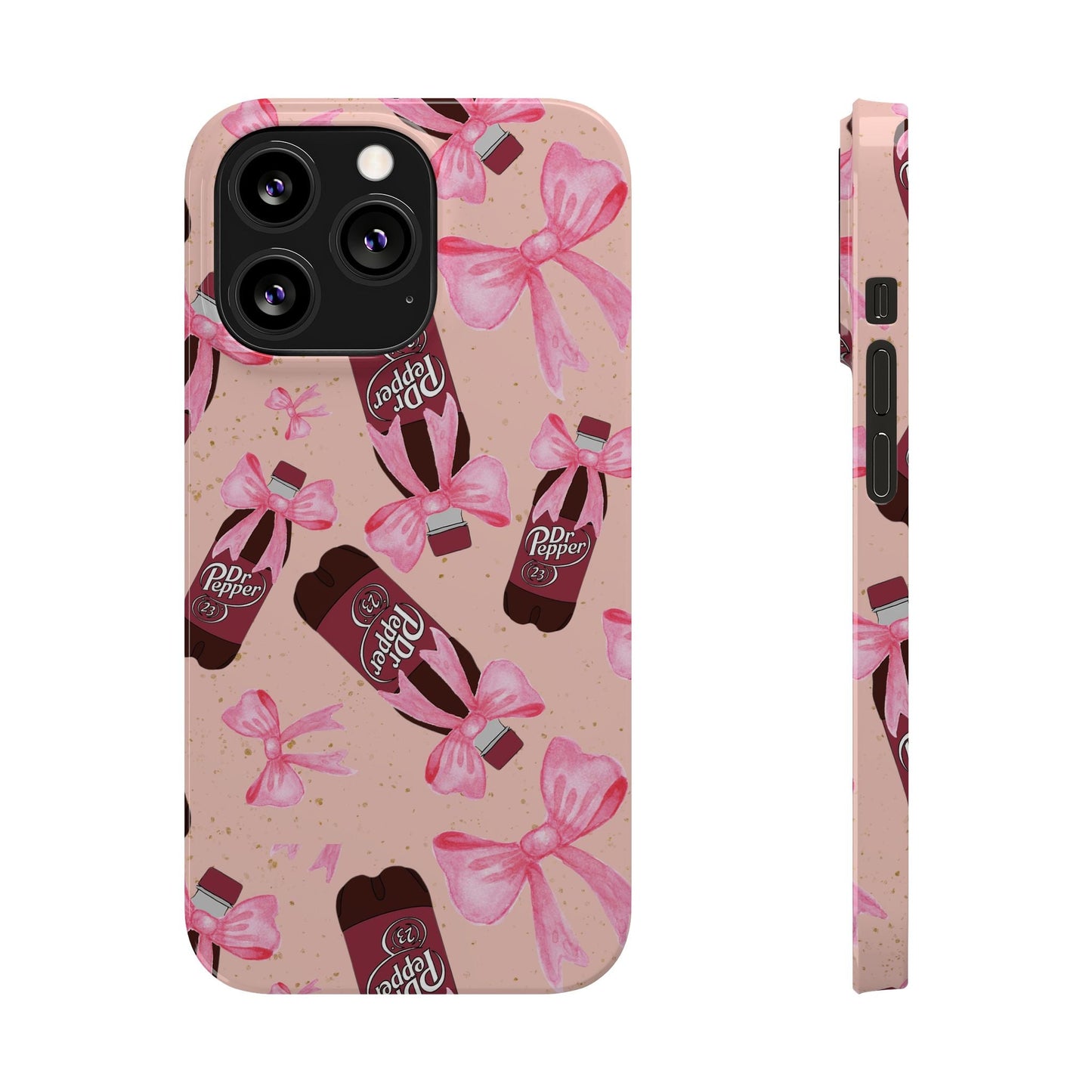 Phone Case - Bow Soda Pink Design