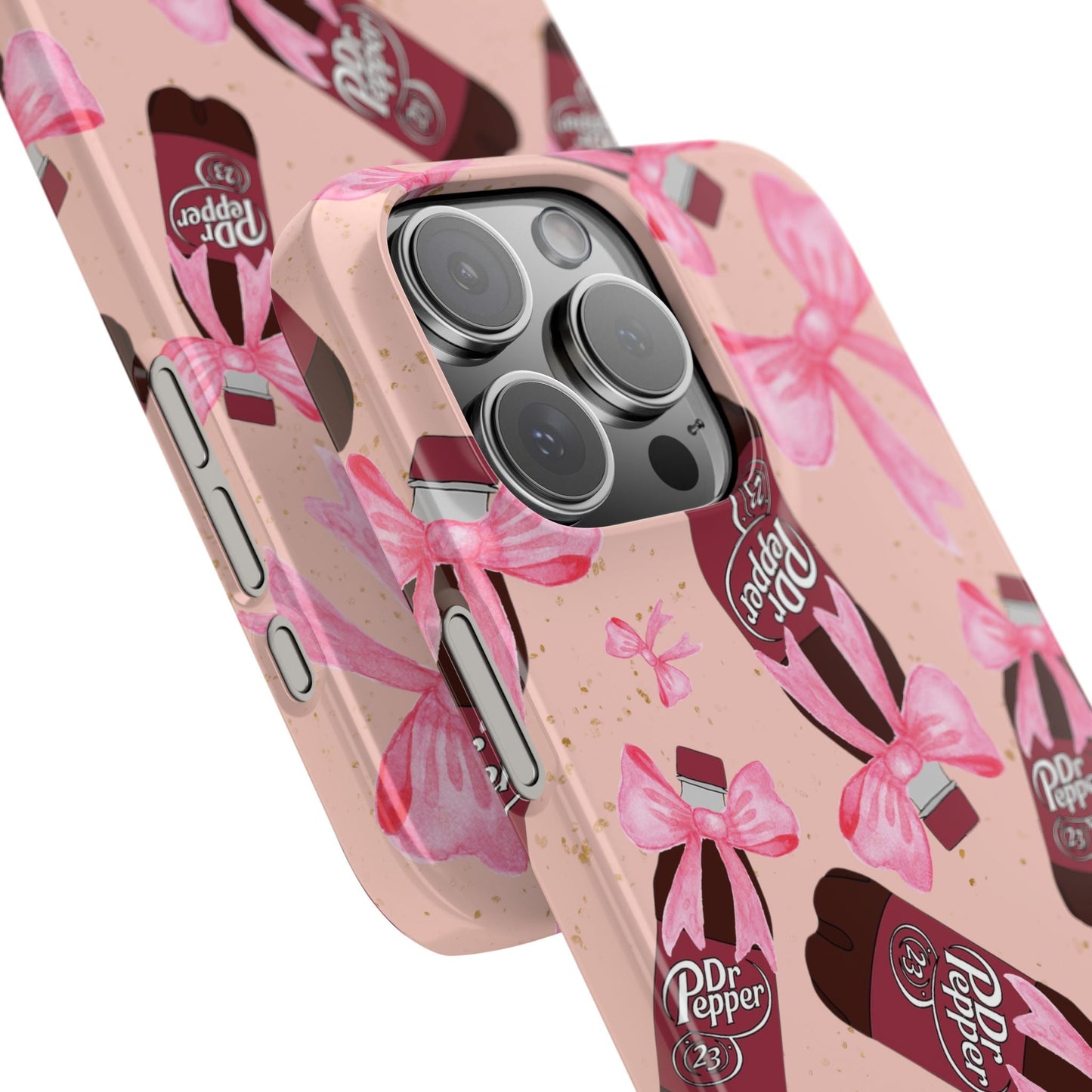 Phone Case - Bow Soda Pink Design