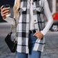 Plaid Button Up Vest Coat