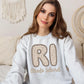 Leopard State Sweatshirts Faux Embroidery