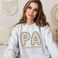 Leopard State Sweatshirts Faux Embroidery