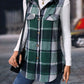 Plaid Button Up Vest Coat