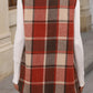 Plaid Button Up Vest Coat