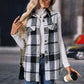 Plaid Button Up Vest Coat