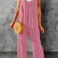 Full Size Spaghetti Strap Wide Leg Jumpsuit