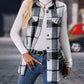 Plaid Button Up Vest Coat