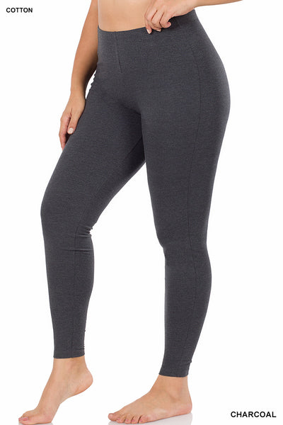 Zenana premium cotton leggings / QUEEN SIZE