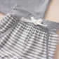 Decorative Button Tank and Striped Shorts Set