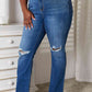 Judy Blue Full Size Distressed Raw Hem Jeans