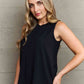 Ninexis First Glance Sleeveless Neckline Slit Top