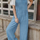 Full Size Wide Leg Front Pocket Jumpsuit