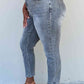 Judy Blue Racquel Full Size High Waisted Stone Wash Slim Fit Jeans