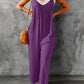 Full Size Spaghetti Strap Wide Leg Jumpsuit