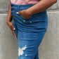 Judy Blue Melanie Full Size High Waisted Distressed Boyfriend Jeans