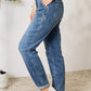 Judy Blue Full Size High Waist Drawstring Denim Jeans