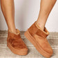 Legend Women's Fleece Lined Chunky Platform Mini Boots