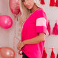Leopard Color Block Dropped Shoulder Tee
