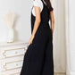 Double Take Full Size Wide Leg Overalls with Pockets