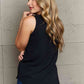 Ninexis First Glance Sleeveless Neckline Slit Top