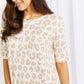 BOMBOM San Diego Sun Animal Print Tee