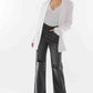 Kancan High Waist Distressed Knee Jeans