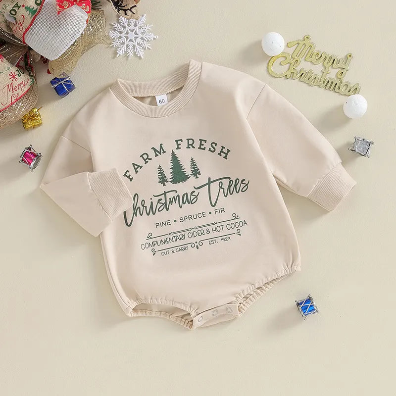 Farm Fresh Christmas Trees romper (TAT: 10-20 days)