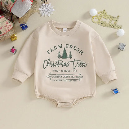 Farm Fresh Christmas Trees romper (TAT: 10-20 days)