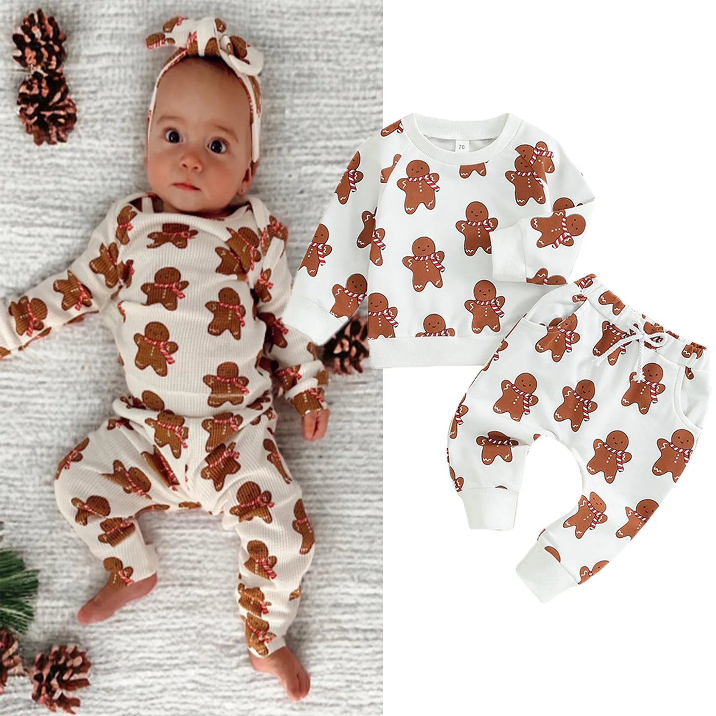 Gingerbread man sweatshirt set (TAT: 10-20 days)