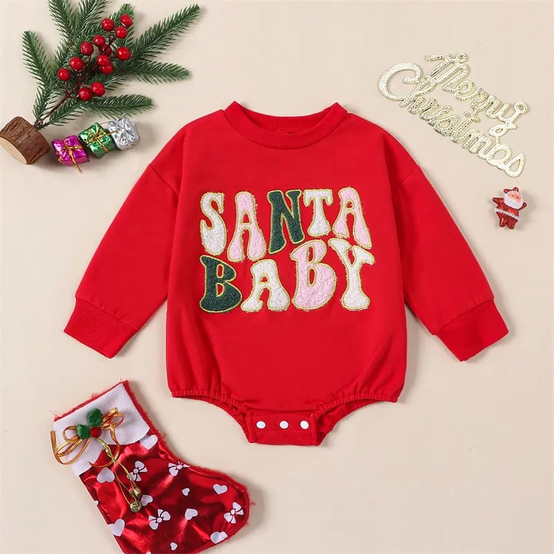 Santa baby bubble romper (TAT: 10-20 days)