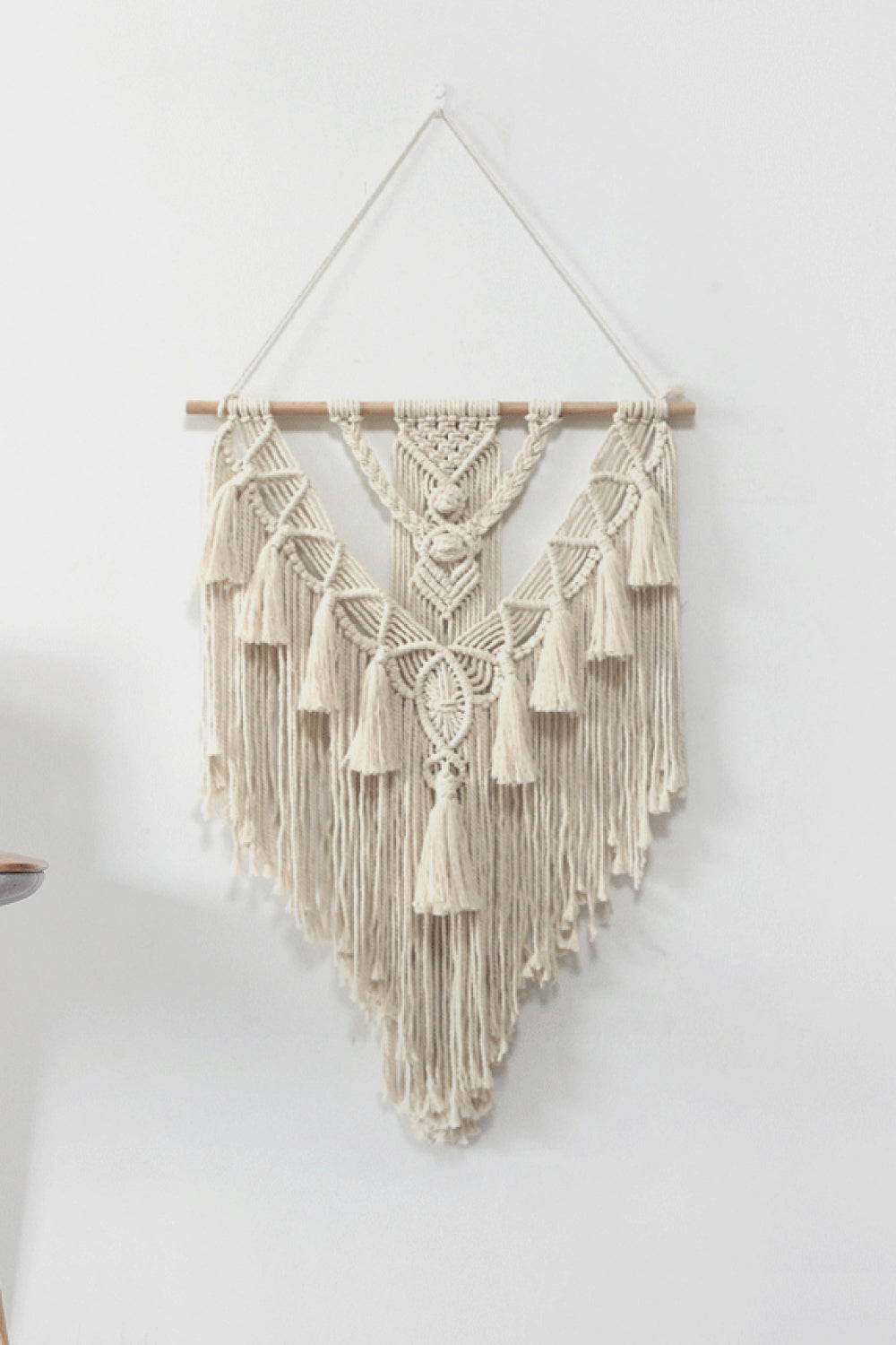 Macrame Fringe Wall Hanging Decor