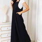Double Take Full Size Wide Leg Overalls with Pockets