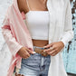 Two-Tone Contrast Drop Shoulder Shirt