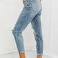 Judy Blue Malia Full Size Mid Rise Boyfriend Jeans