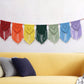 Rainbow Fringe Macrame Banner