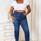 Judy Blue Full Size High Waist Released Hem Slit Jeans