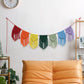 Rainbow Fringe Macrame Banner