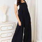 Double Take Full Size Wide Leg Overalls with Pockets