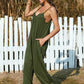 Full Size Spaghetti Strap Wide Leg Jumpsuit